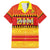 Custom Zimbabwe Cricket Family Matching Off Shoulder Short Dress and Hawaiian Shirt African Heritage Stripes Style - Wonder Print Shop