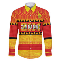 Custom Zimbabwe Cricket Family Matching Puletasi and Hawaiian Shirt African Heritage Stripes Style - Wonder Print Shop