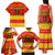 Custom Zimbabwe Cricket Family Matching Tank Maxi Dress and Hawaiian Shirt African Heritage Stripes Style - Wonder Print Shop