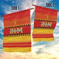 Zimbabwe Cricket Garden Flag African Heritage Stripes Style - Wonder Print Shop