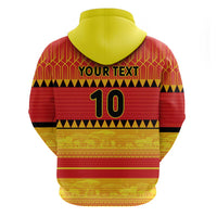 Custom Zimbabwe Cricket Hoodie African Heritage Stripes Style - Wonder Print Shop