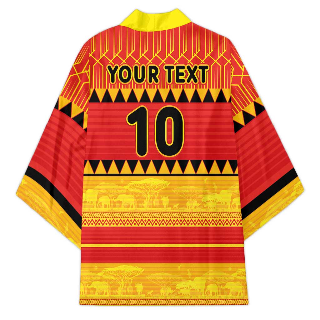 Custom Zimbabwe Cricket Kimono African Heritage Stripes Style - Wonder Print Shop