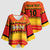 Custom Zimbabwe Cricket Kimono Sleeve Blouse African Heritage Stripes Style - Wonder Print Shop