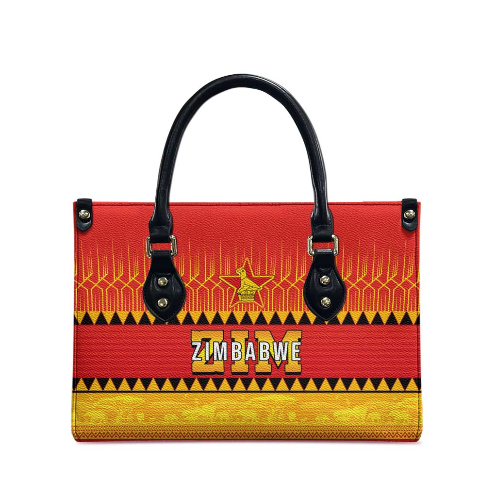 Zimbabwe Cricket Leather Bag African Heritage Stripes Style - Wonder Print Shop