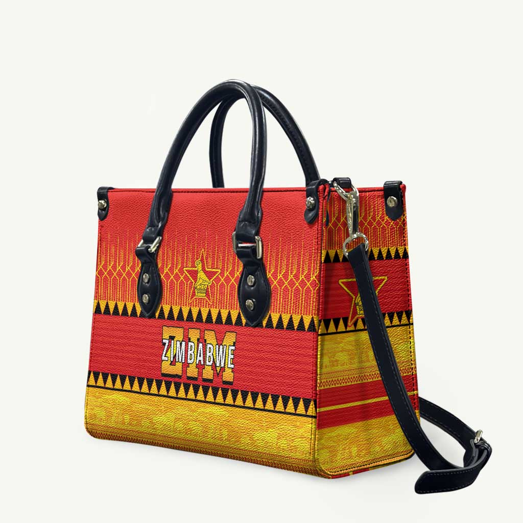 Zimbabwe Cricket Leather Bag African Heritage Stripes Style - Wonder Print Shop