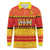 Custom Zimbabwe Cricket Long Sleeve Polo Shirt African Heritage Stripes Style - Wonder Print Shop