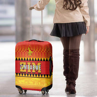 Zimbabwe Cricket Luggage Cover African Heritage Stripes Style - Wonder Print Shop