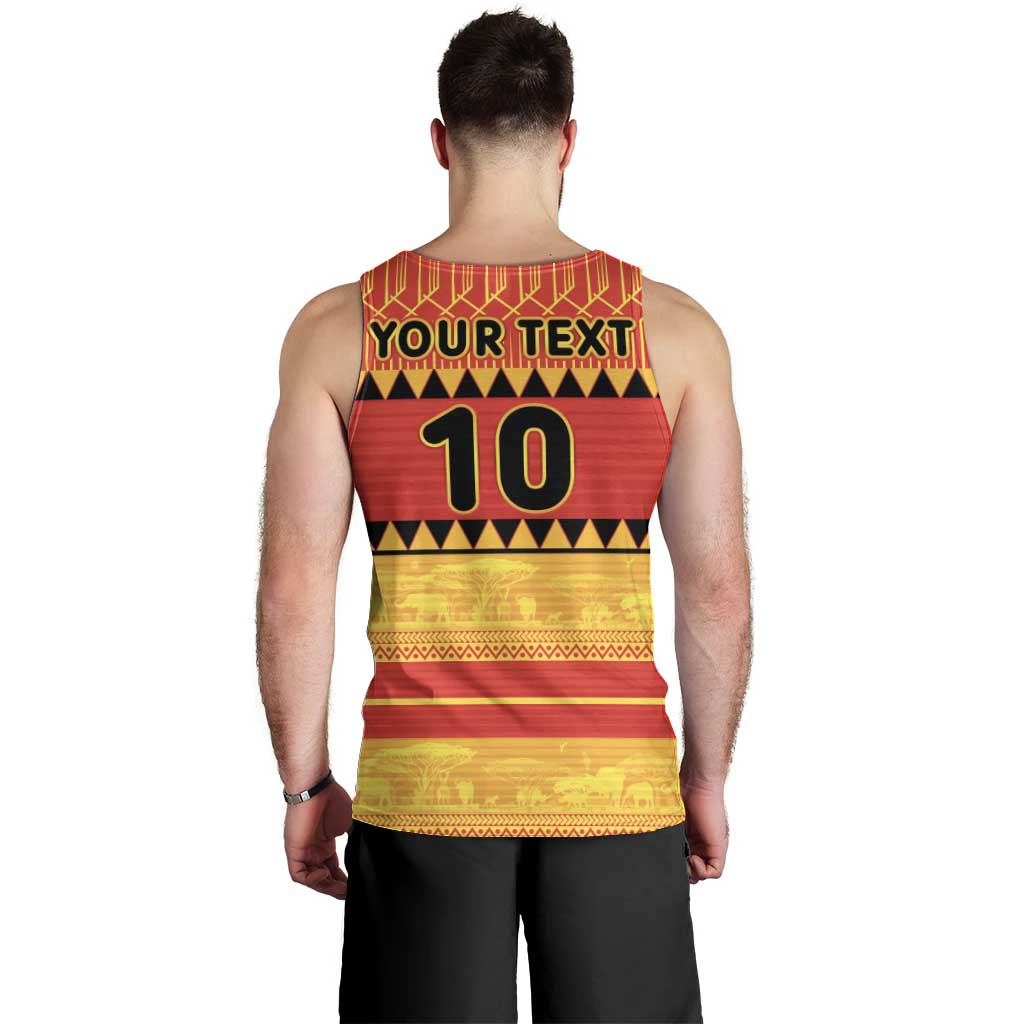 Custom Zimbabwe Cricket Men Tank Top African Heritage Stripes Style - Wonder Print Shop