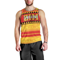 Custom Zimbabwe Cricket Men Tank Top African Heritage Stripes Style - Wonder Print Shop
