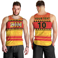 Custom Zimbabwe Cricket Men Tank Top African Heritage Stripes Style - Wonder Print Shop
