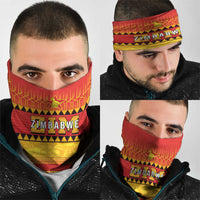 Zimbabwe Cricket Neck Gaiter African Heritage Stripes Style - Wonder Print Shop