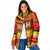 Custom Zimbabwe Cricket Padded Jacket African Heritage Stripes Style - Wonder Print Shop