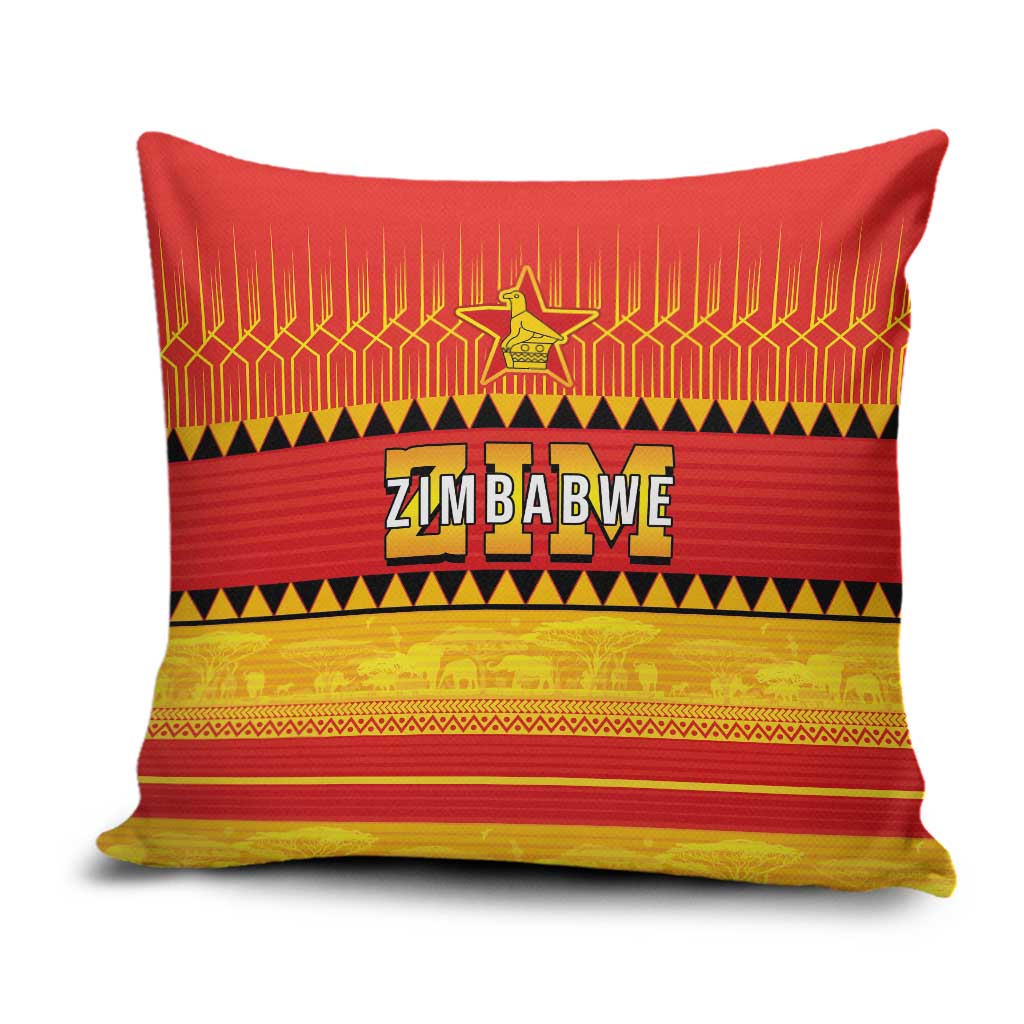 Zimbabwe Cricket Pillow Cover African Heritage Stripes Style - Wonder Print Shop