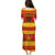 Custom Zimbabwe Cricket Puletasi African Heritage Stripes Style - Wonder Print Shop