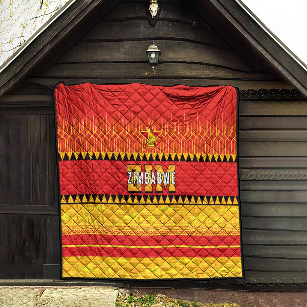 Zimbabwe Cricket Quilt African Heritage Stripes Style - Wonder Print Shop