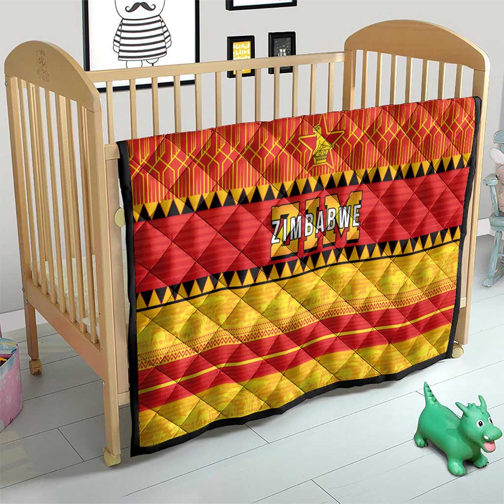 Zimbabwe Cricket Quilt African Heritage Stripes Style - Wonder Print Shop
