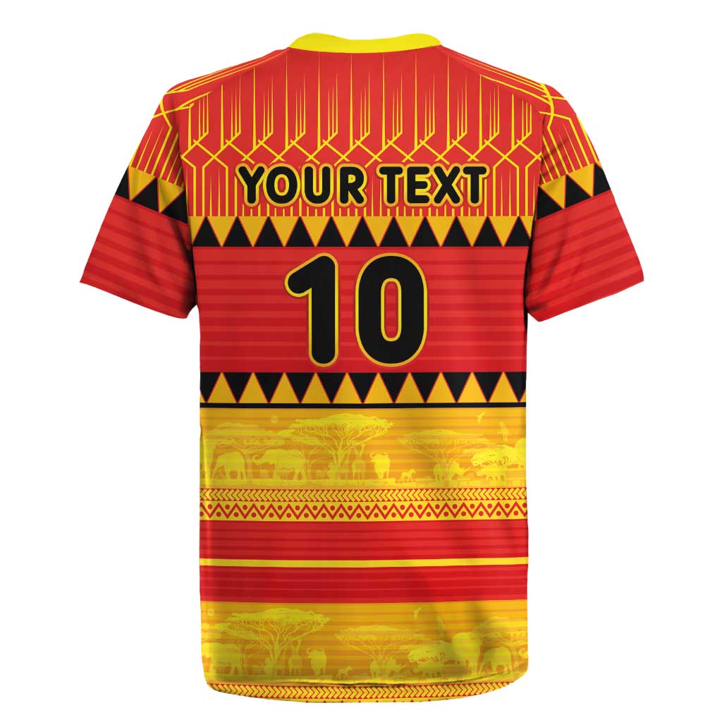 Custom Zimbabwe Cricket Rugby Jersey African Heritage Stripes Style - Wonder Print Shop