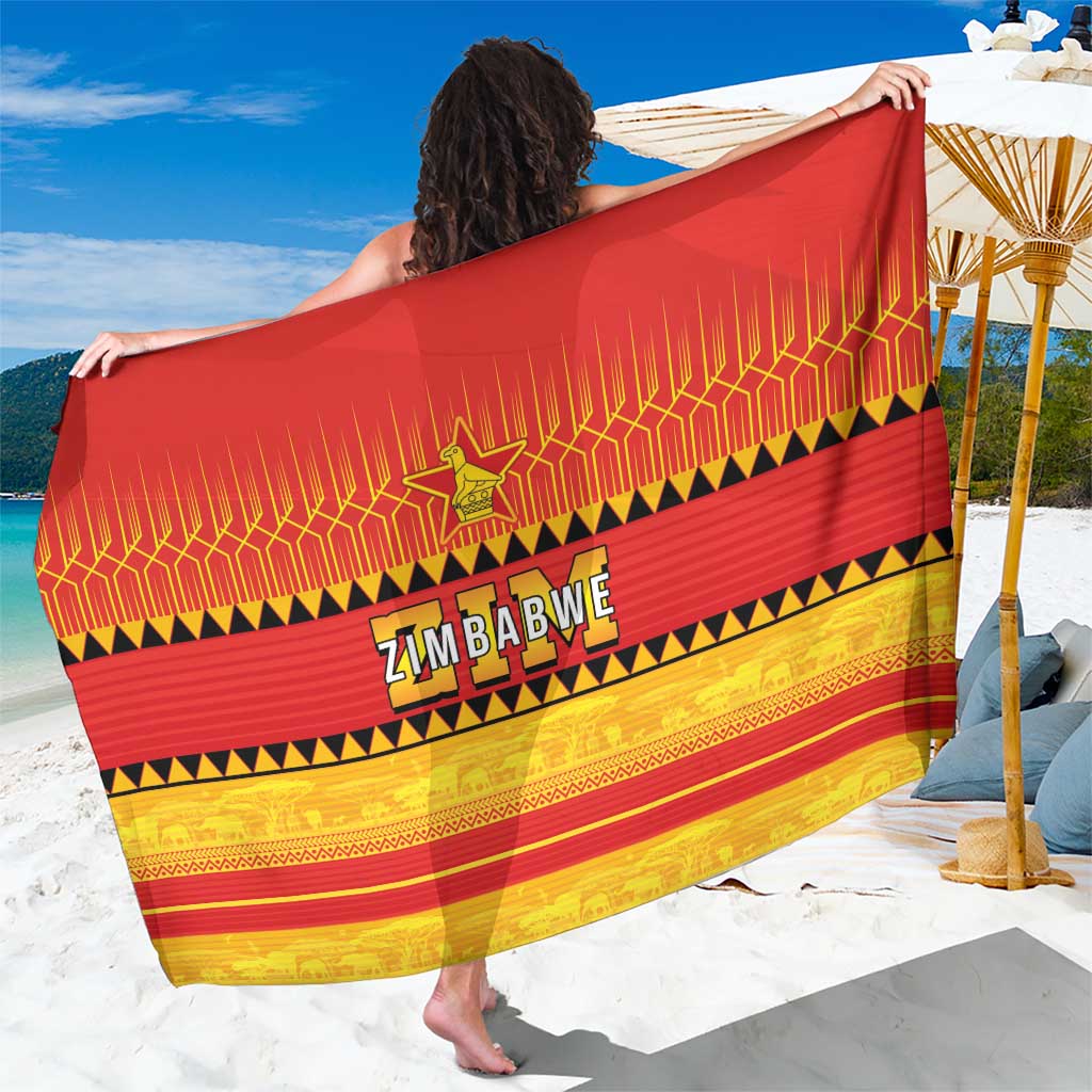 Zimbabwe Cricket Sarong African Heritage Stripes Style - Wonder Print Shop