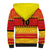 Custom Zimbabwe Cricket Sherpa Hoodie African Heritage Stripes Style - Wonder Print Shop