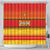 Zimbabwe Cricket Shower Curtain African Heritage Stripes Style - Wonder Print Shop