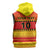 Custom Zimbabwe Cricket Sleeveless Zip Hoodie African Heritage Stripes Style - Wonder Print Shop