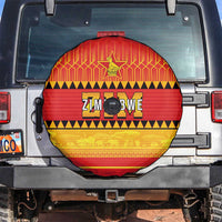 Zimbabwe Cricket Spare Tire Cover African Heritage Stripes Style - Wonder Print Shop