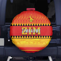 Zimbabwe Cricket Spare Tire Cover African Heritage Stripes Style - Wonder Print Shop