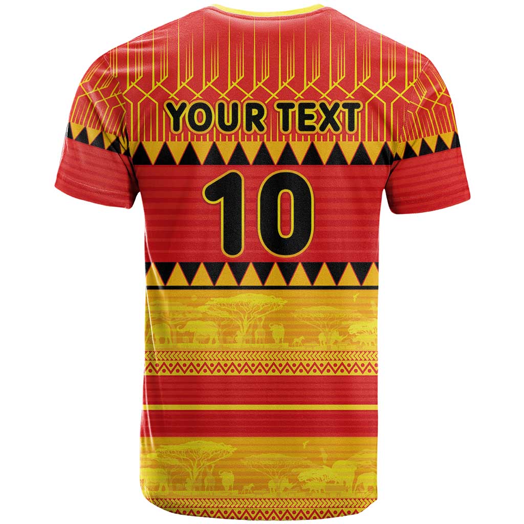 Custom Zimbabwe Cricket T Shirt African Heritage Stripes Style - Wonder Print Shop