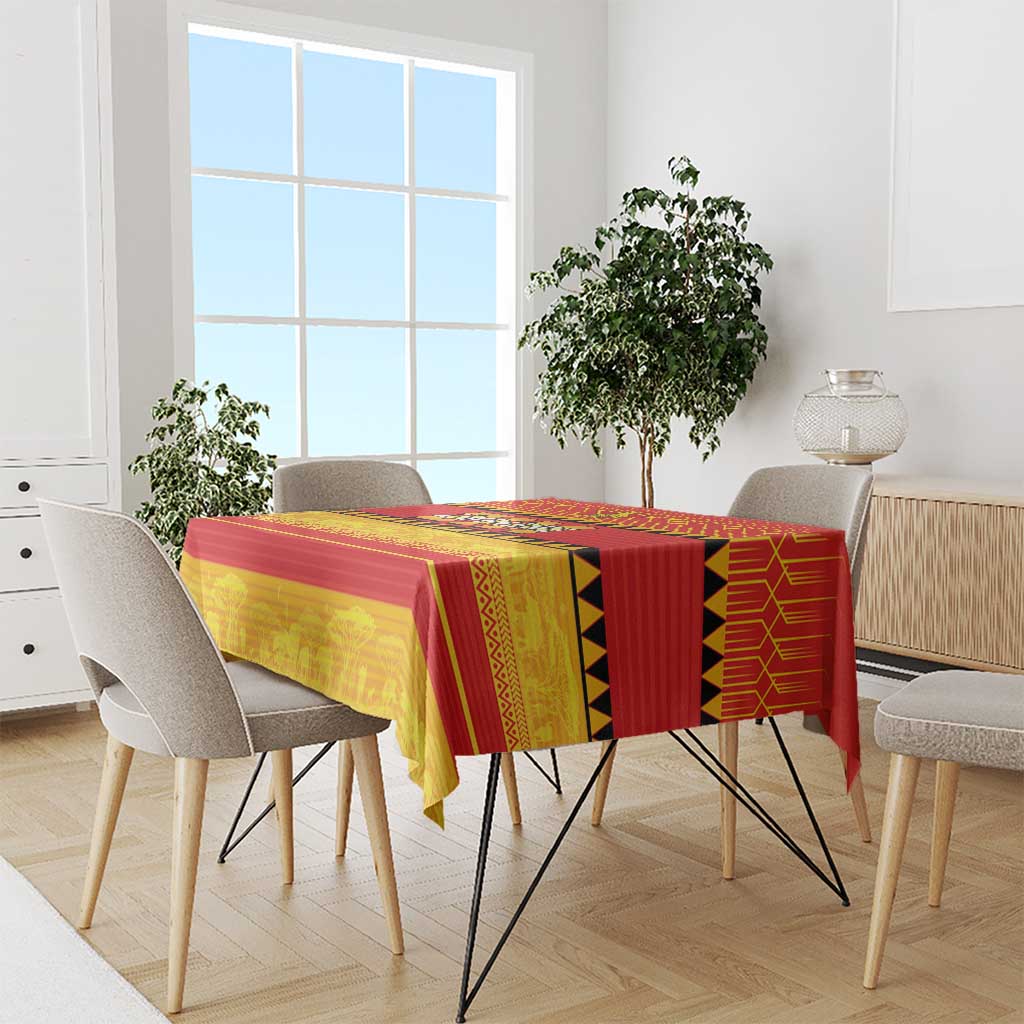 Zimbabwe Cricket Tablecloth African Heritage Stripes Style - Wonder Print Shop