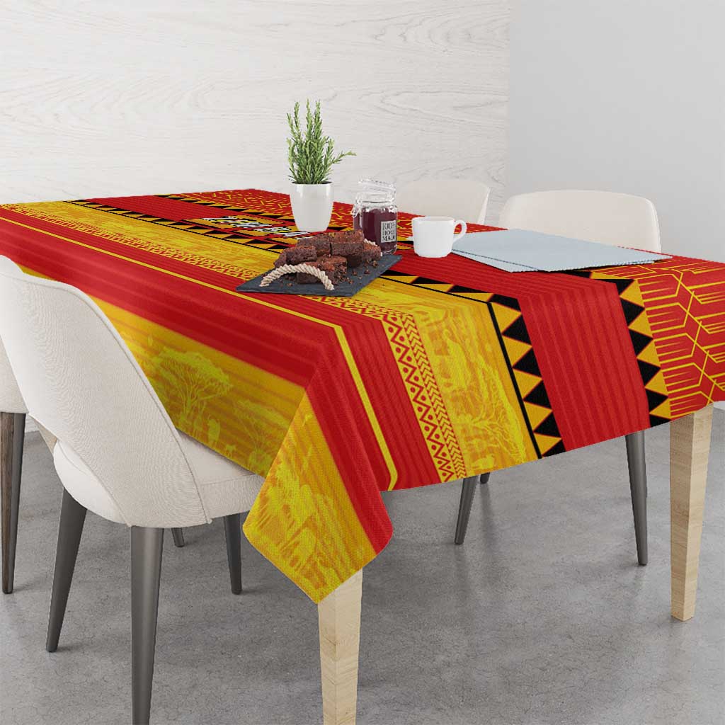 Zimbabwe Cricket Tablecloth African Heritage Stripes Style - Wonder Print Shop