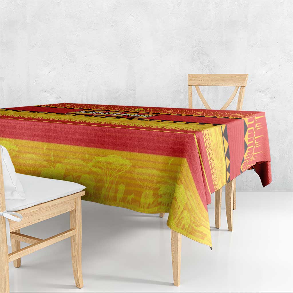 Zimbabwe Cricket Tablecloth African Heritage Stripes Style - Wonder Print Shop