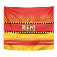 Zimbabwe Cricket Tapestry African Heritage Stripes Style - Wonder Print Shop