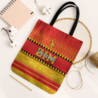 Zimbabwe Cricket Tote Bag African Heritage Stripes Style - Wonder Print Shop
