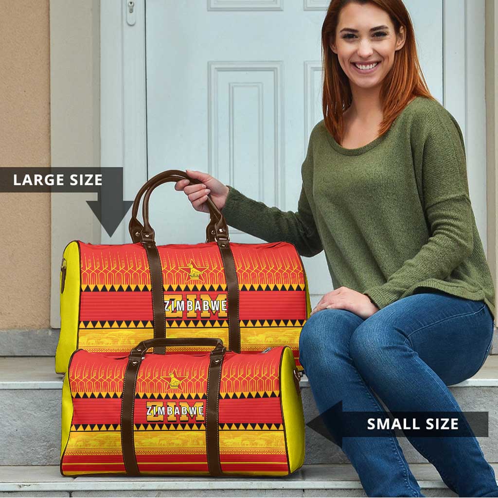 Zimbabwe Cricket Travel Bag African Heritage Stripes Style - Wonder Print Shop