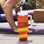 Custom Zimbabwe Cricket Tumbler With Handle African Heritage Stripes Style - Wonder Print Shop