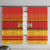 Zimbabwe Cricket Window Curtain African Heritage Stripes Style - Wonder Print Shop