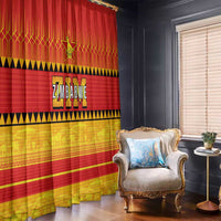 Zimbabwe Cricket Window Curtain African Heritage Stripes Style - Wonder Print Shop