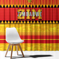 Zimbabwe Cricket Window Curtain African Heritage Stripes Style - Wonder Print Shop