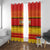 Zimbabwe Cricket Window Curtain African Heritage Stripes Style - Wonder Print Shop