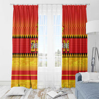 Zimbabwe Cricket Window Curtain African Heritage Stripes Style - Wonder Print Shop
