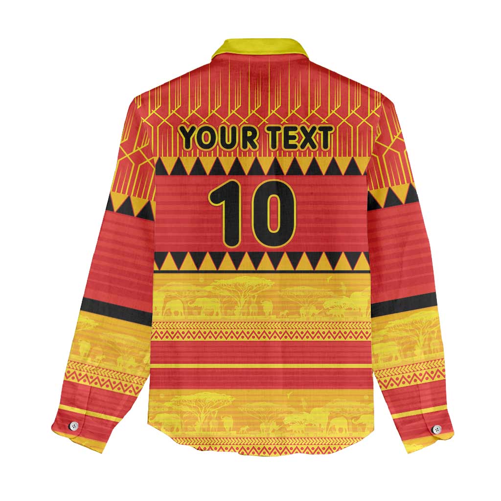 Custom Zimbabwe Cricket Women Casual Shirt African Heritage Stripes Style - Wonder Print Shop