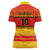Custom Zimbabwe Cricket Women Polo Shirt African Heritage Stripes Style - Wonder Print Shop