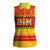 Custom Zimbabwe Cricket Women Sleeveless Polo Shirt African Heritage Stripes Style - Wonder Print Shop