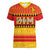 Custom Zimbabwe Cricket Women V-Neck T-Shirt African Heritage Stripes Style - Wonder Print Shop