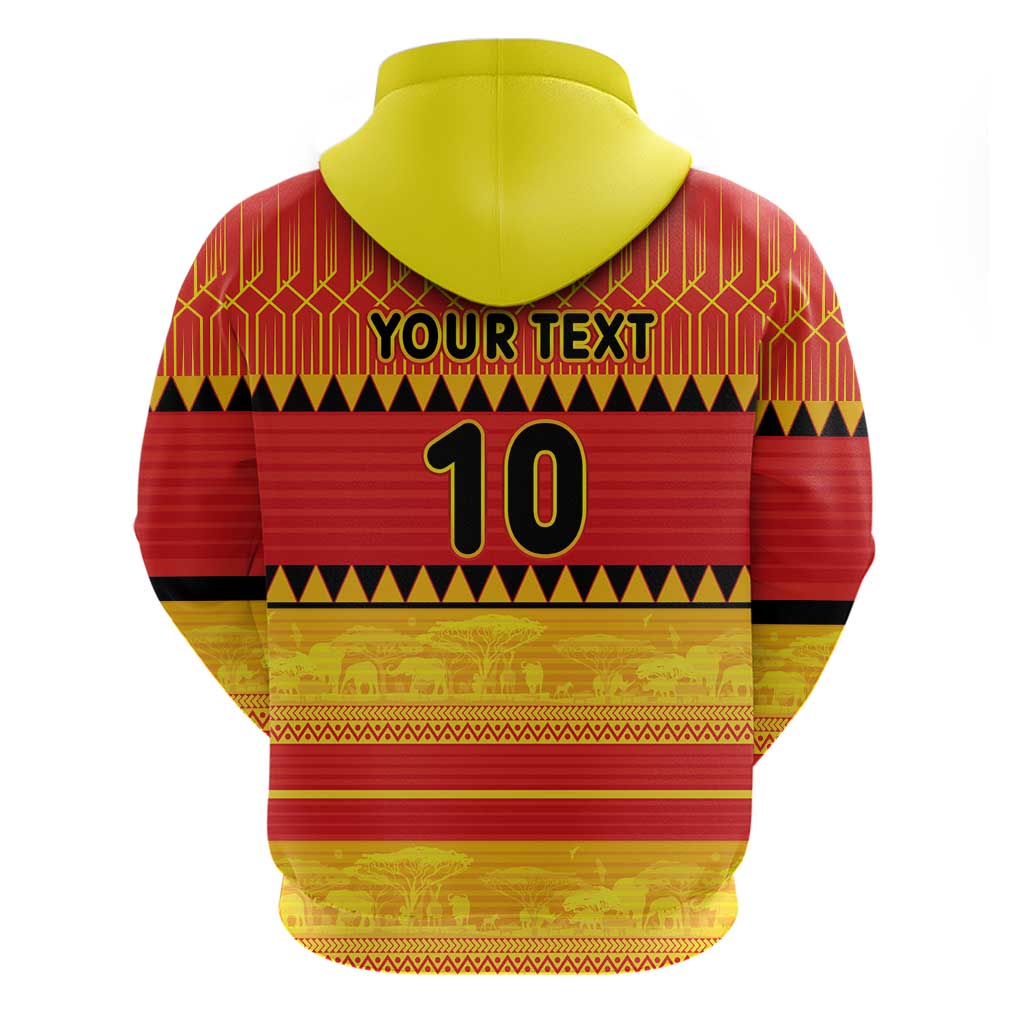 Custom Zimbabwe Cricket Zip Hoodie African Heritage Stripes Style - Wonder Print Shop