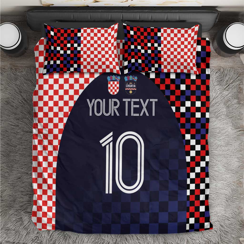 Custom Croatia Football Go Checkered Ones Bedding Set