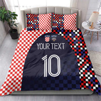 Custom Croatia Football Go Checkered Ones Bedding Set