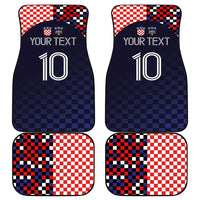 Custom Croatia Football Go Checkered Ones Car Mats