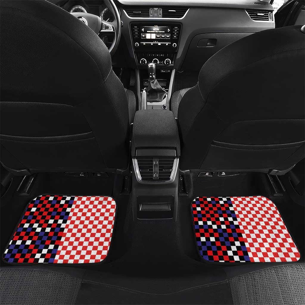 Custom Croatia Football Go Checkered Ones Car Mats