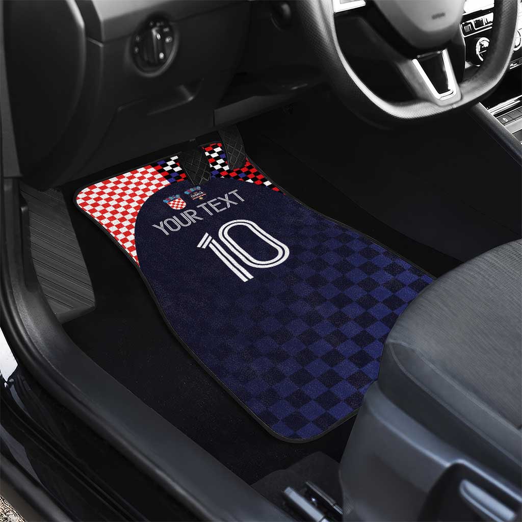 Custom Croatia Football Go Checkered Ones Car Mats